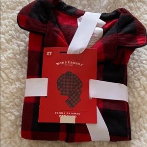 Target Wondershop plaid pajama set